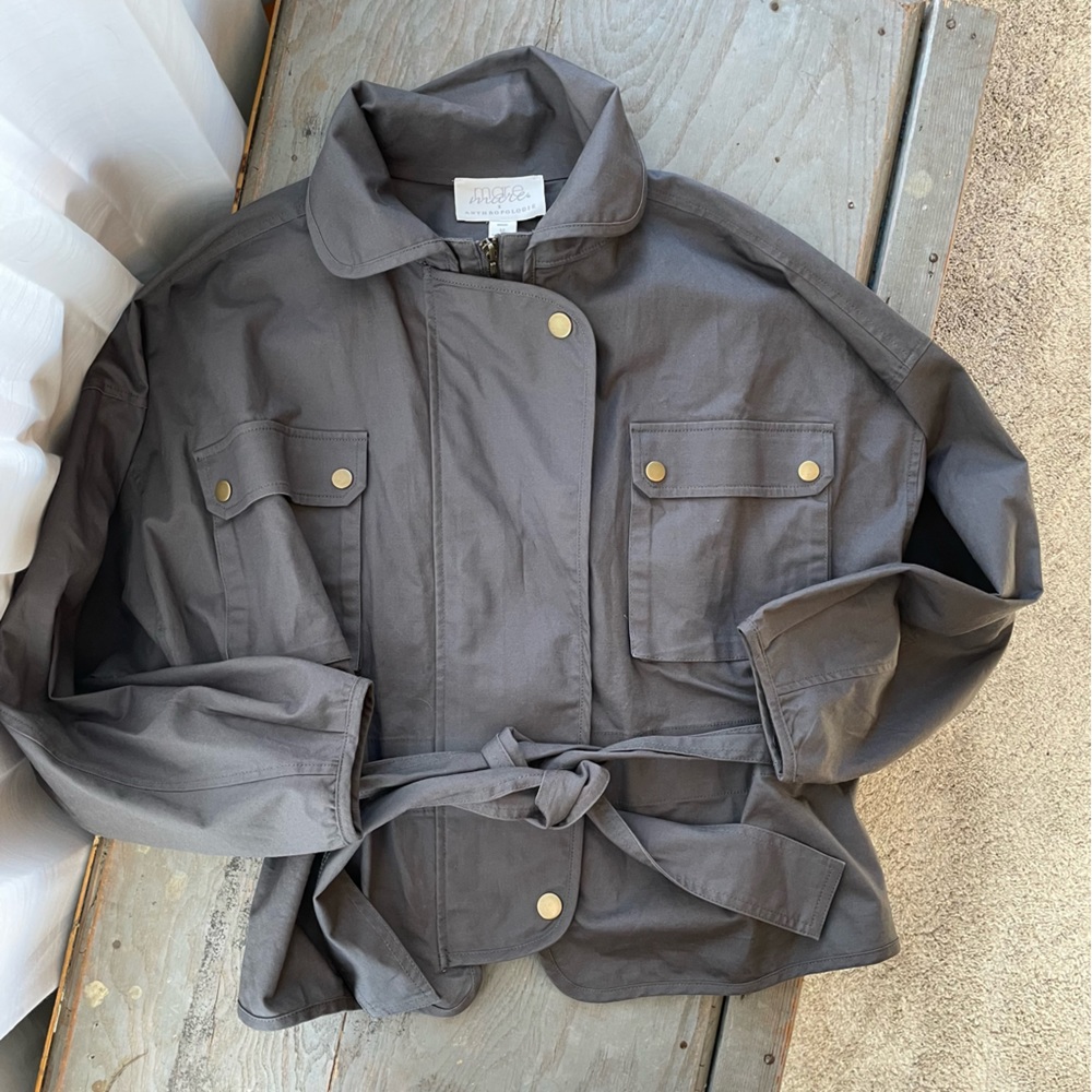 Mare Mare x Anthropologie belted utility jacket | size medium - Picture 4 of 11